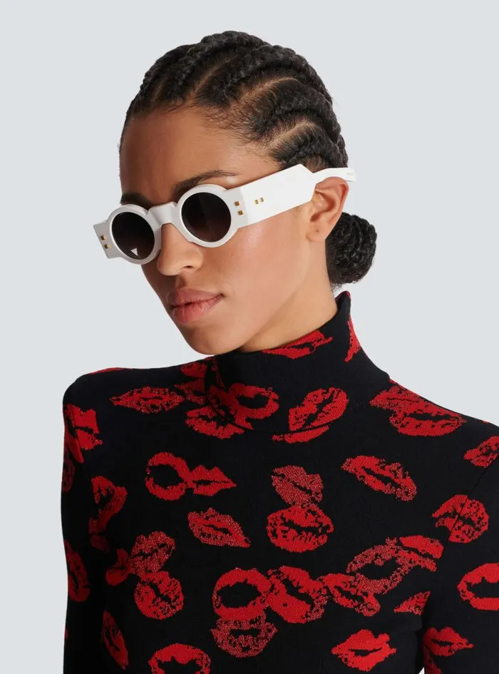 Balmain Eyewear WomenMen Olivier Sunglasses White