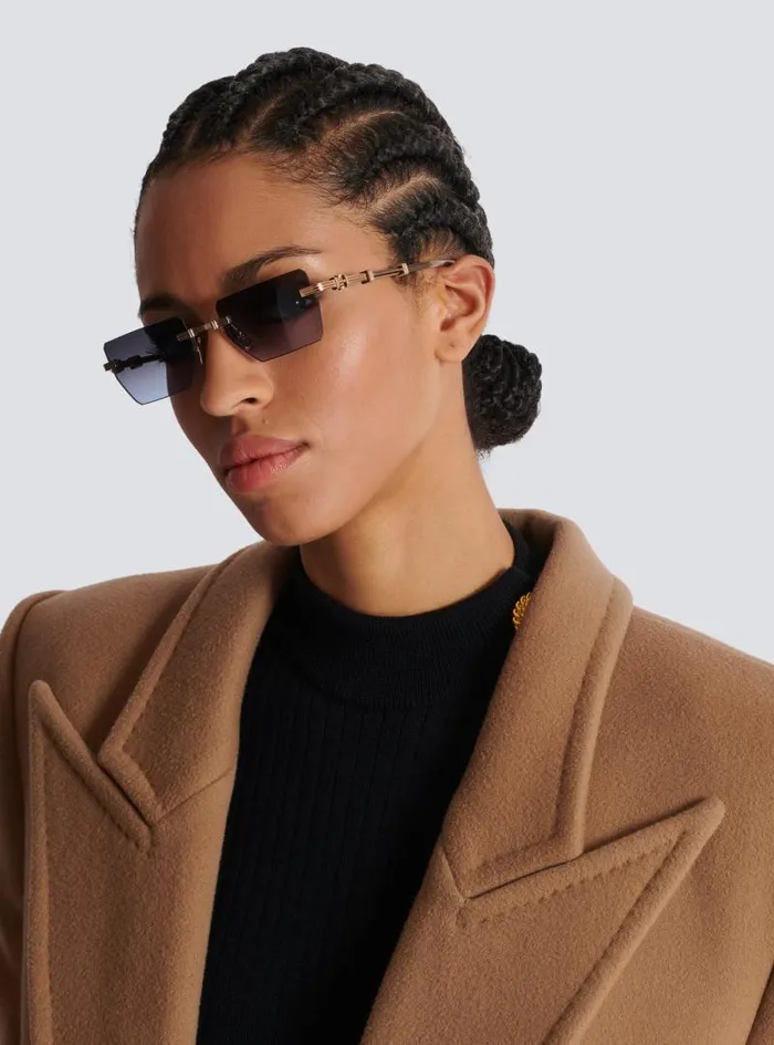 Balmain Eyewear WomenMen Pierre Sunglasses Blue