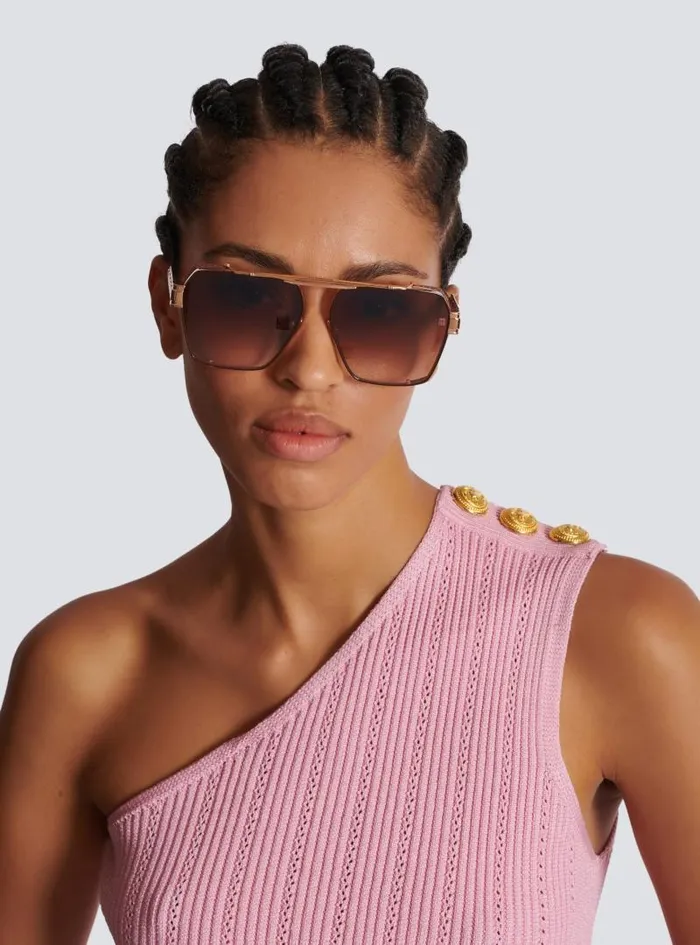 Balmain Eyewear WomenMen Premier Sunglasses Brown