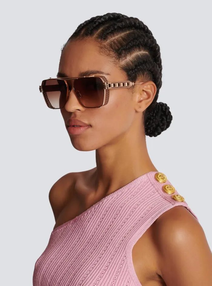 Balmain Eyewear WomenMen Premier Sunglasses Brown