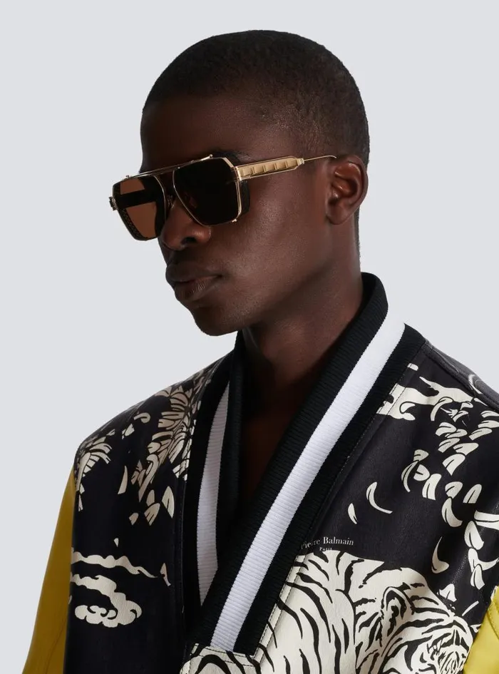Balmain Eyewear WomenMen Premier Sunglasses Gold