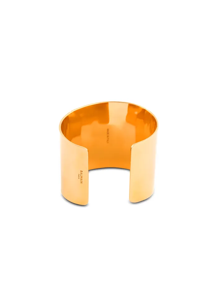 Balmain Fashion Jewelry Men Tubular PB Bracelet Gold