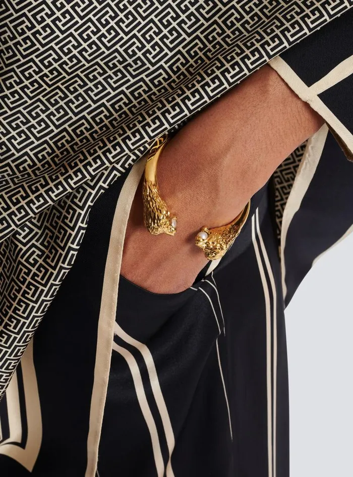 Balmain Fashion Jewelry Women Lion Bracelet Gold