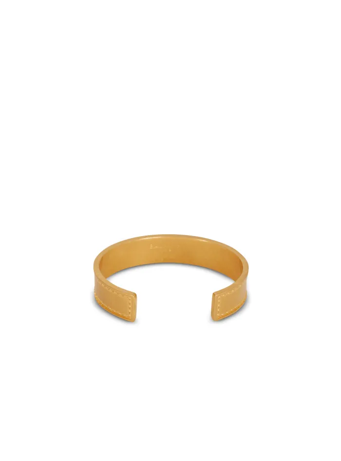 Balmain Fashion Jewelry WomenMen Signature Tubular Bracelet Gold
