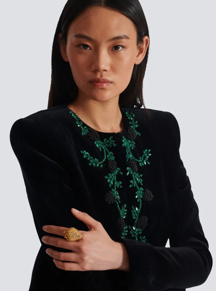 Balmain Fashion Jewelry Women Strawberry Brass And Rhinestone Ring Gold