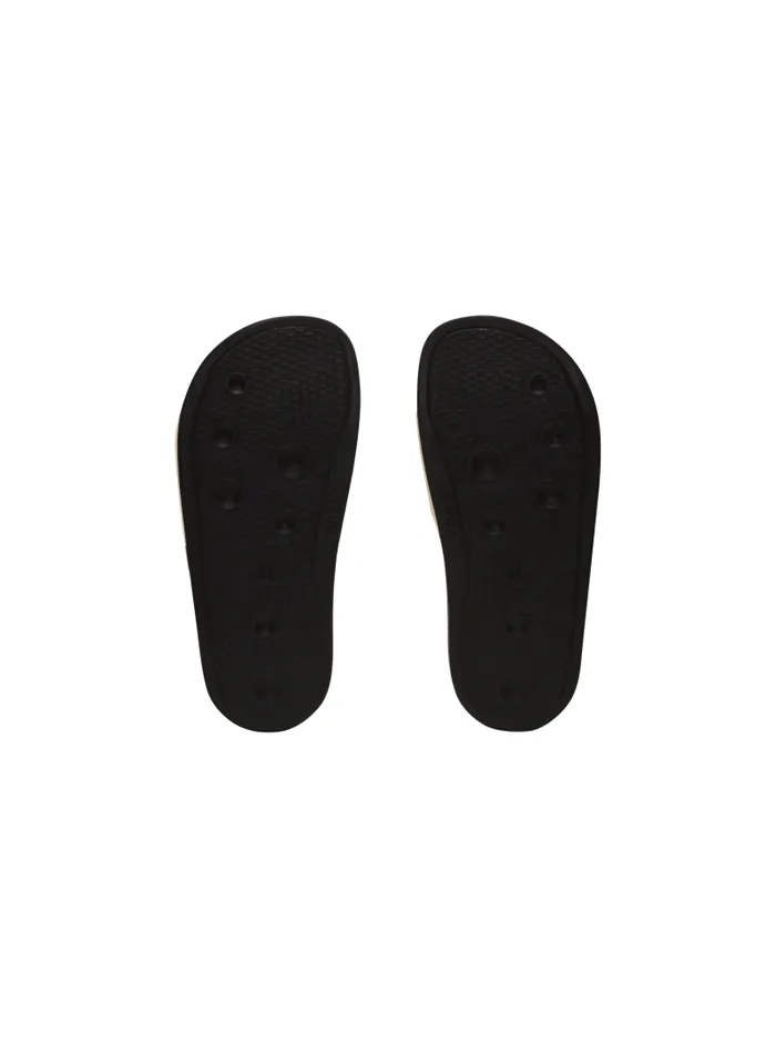Balmain Girls 410 Years Kids Flat Logo Sandals Black