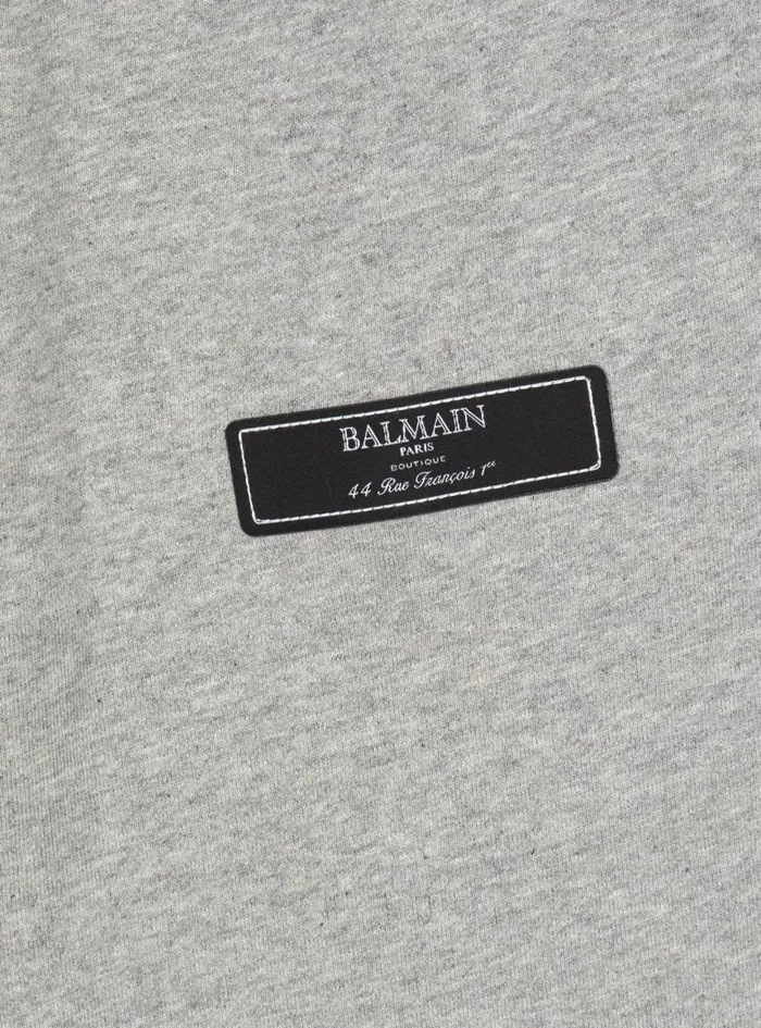 Balmain Girls 410 Years Kids Joggers With Pierre Label Grey
