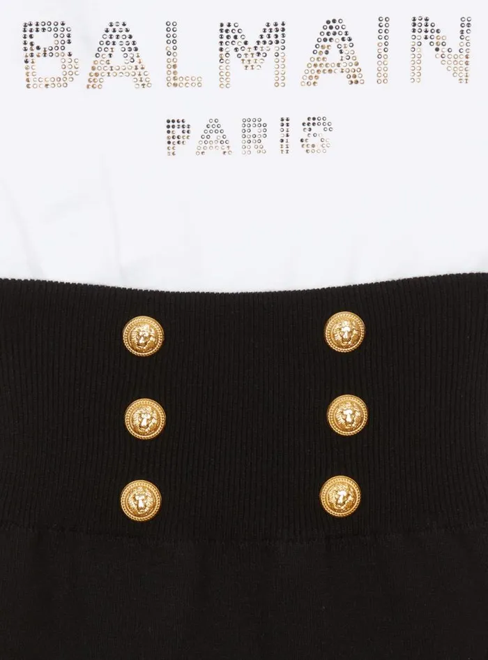 Balmain Girls 410 Years Kids Knit Dress Black