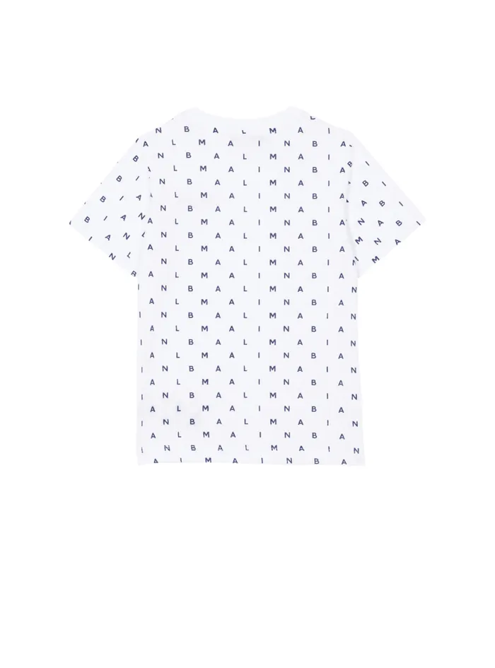 Balmain Girls 410 Years Kids Letters Tshirt White