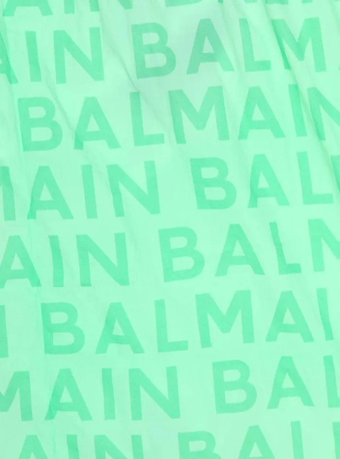 Balmain Girls 410 Years Kids Logo Swim Shorts Green