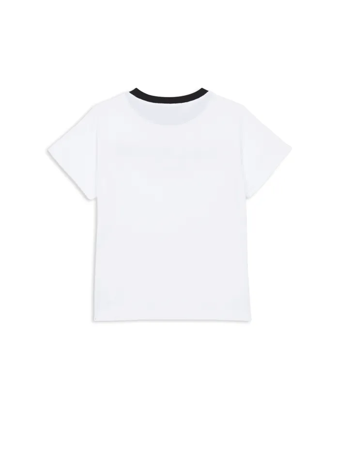 Balmain Girls 410 Years Kids Paris Tshirt White