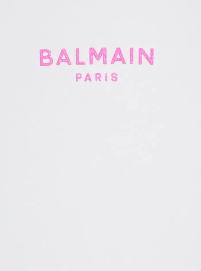 Balmain Girls 410 Years Kids Paris Tank Top White
