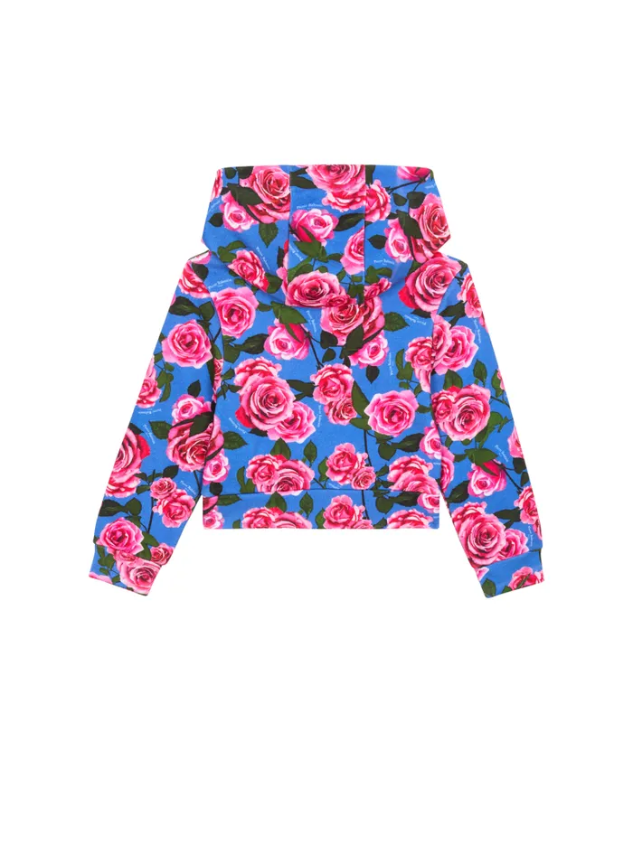 Balmain Girls 410 Years Kids Vintage Printed Hoodie Multicolor