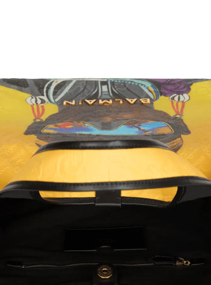 Balmain Grocery Bags Women Disney X The Lion King 8211 BArmy Grocery Bag With Nika Mtwana Print Multicolor