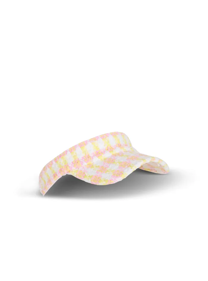 Balmain Hats And Caps Women Miami Tweed Visor Cap Multicolor