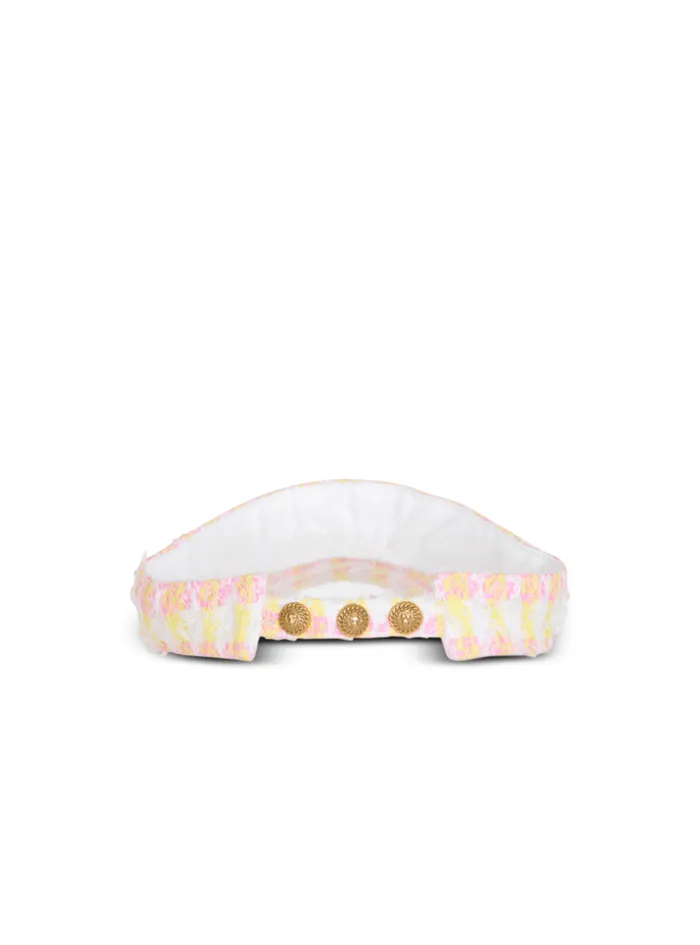 Balmain Hats And Caps Women Miami Tweed Visor Cap Multicolor