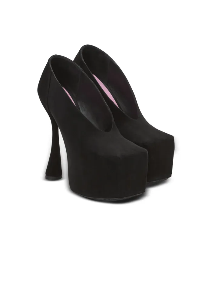 Balmain High Heels and Pumps Women Eden Platform Pumps In Suede Black