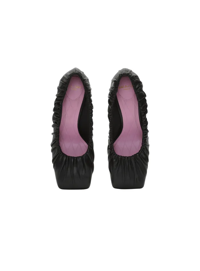 Balmain High Heels and Pumps Women Eden Pumps In Gathered Lambskin Black