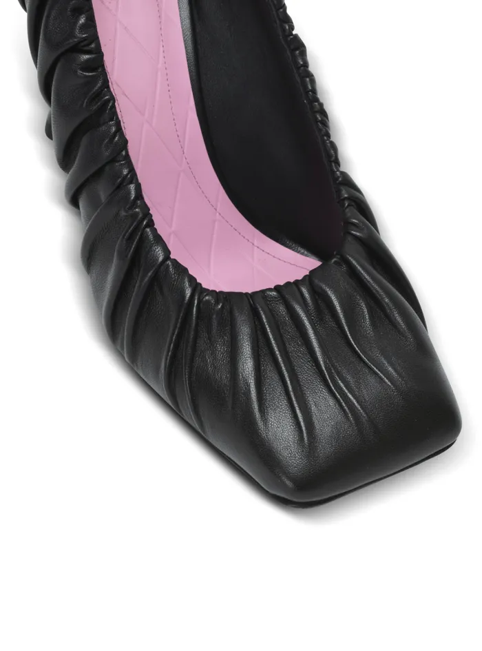 Balmain High Heels and Pumps Women Eden Pumps In Gathered Lambskin Black