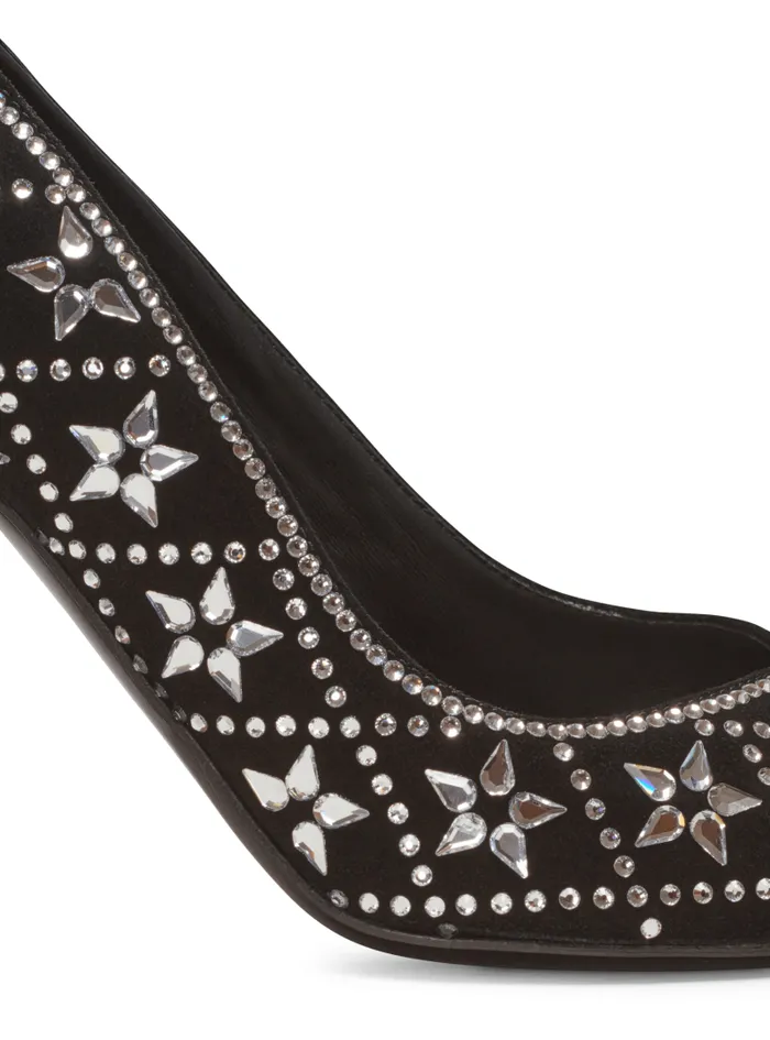 Balmain High Heels and Pumps Women Ruby Suede And Crystal Pumps Black