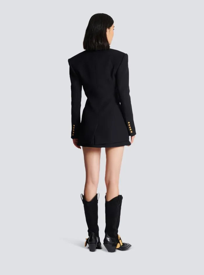 Balmain Jackets And Blazers Women 2button Cinchedwaist Jacket Black