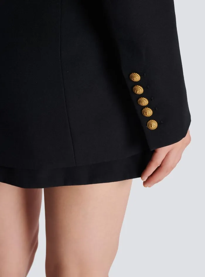 Balmain Jackets And Blazers Women 2button Cinchedwaist Jacket Black