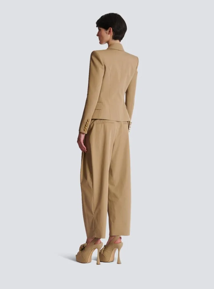 Balmain Jackets And Blazers Women 6button Cotton Jacket Beige