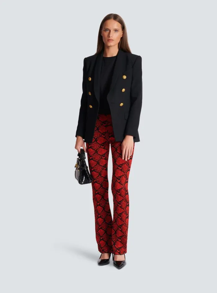 Balmain Jackets And Blazers Women 6button Wool Jacket Black