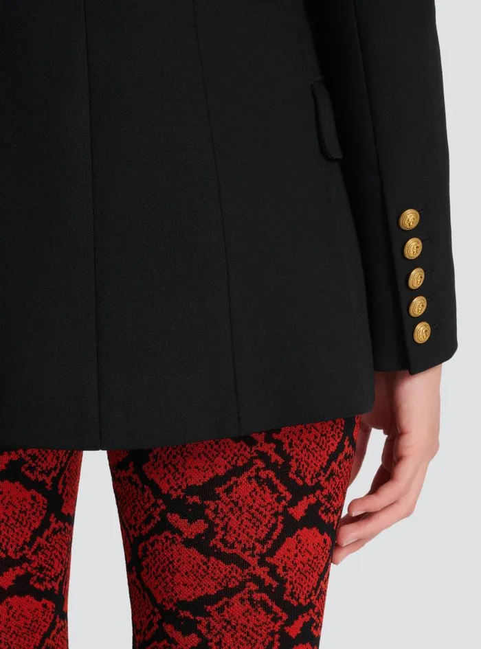 Balmain Jackets And Blazers Women 6button Wool Jacket Black
