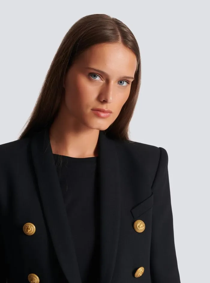Balmain Jackets And Blazers Women 6button Wool Jacket Black