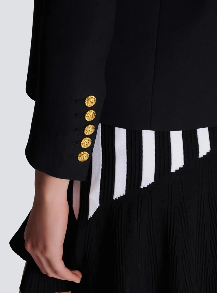 Balmain Jackets And Blazers Women Edgetoedge 6button Jacket Black
