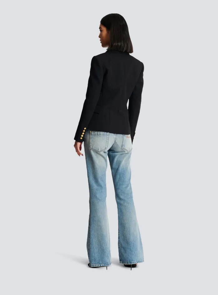 Balmain Jackets And Blazers Women Onebutton Wool Blazer Black