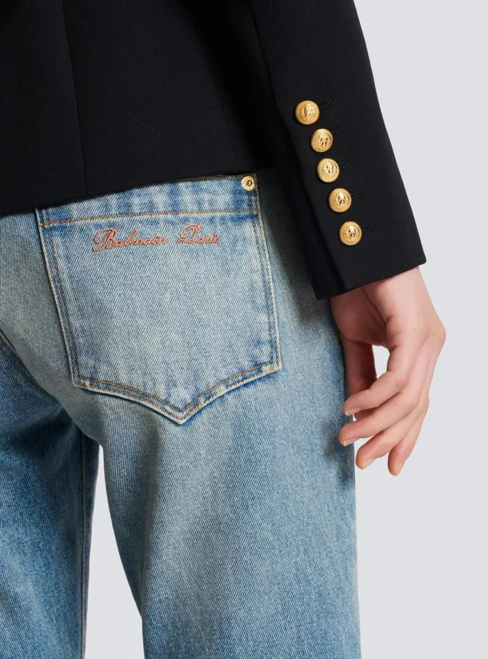 Balmain Jackets And Blazers Women Onebutton Wool Blazer Black