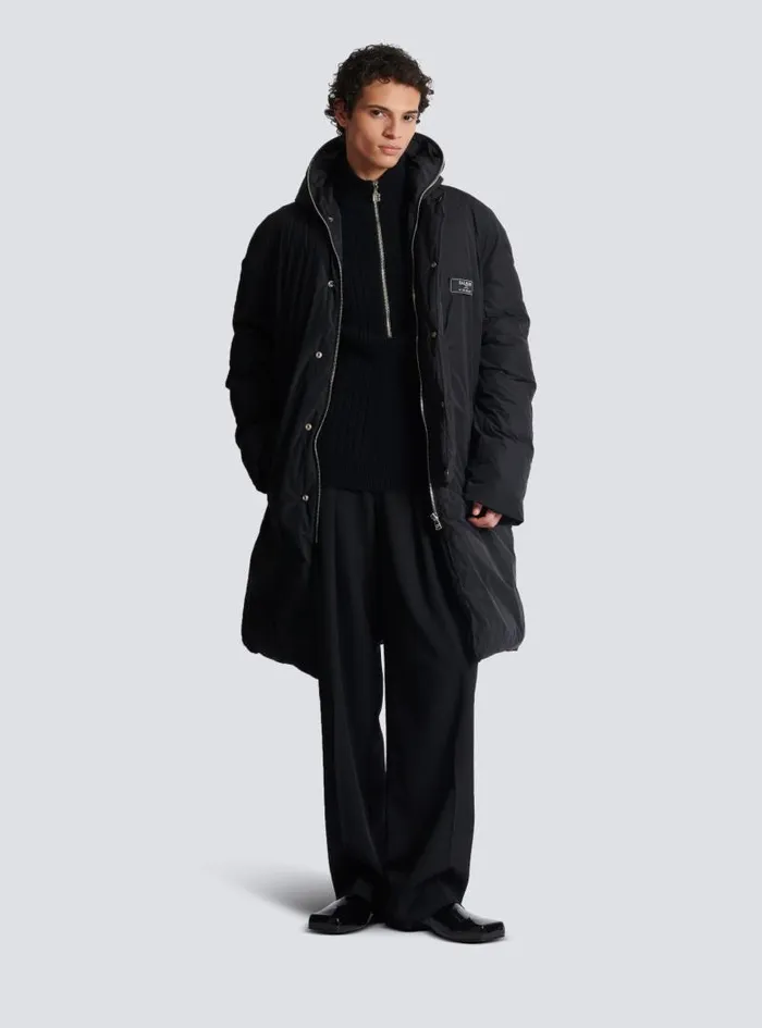 Balmain Knitwear Men Ecocashmere Highneck Jumper Black
