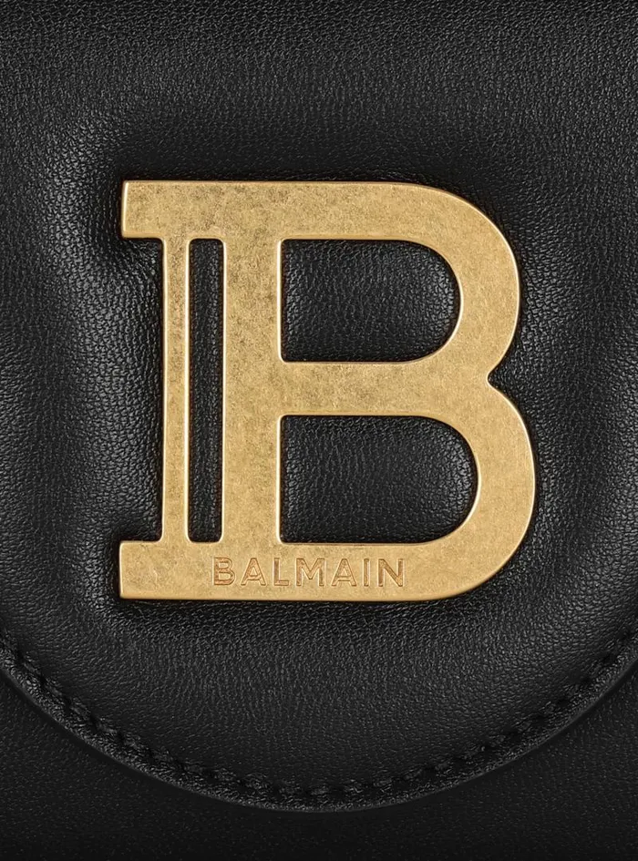 Balmain Small Leather Goods Women BBuzz Leather Wallet Black