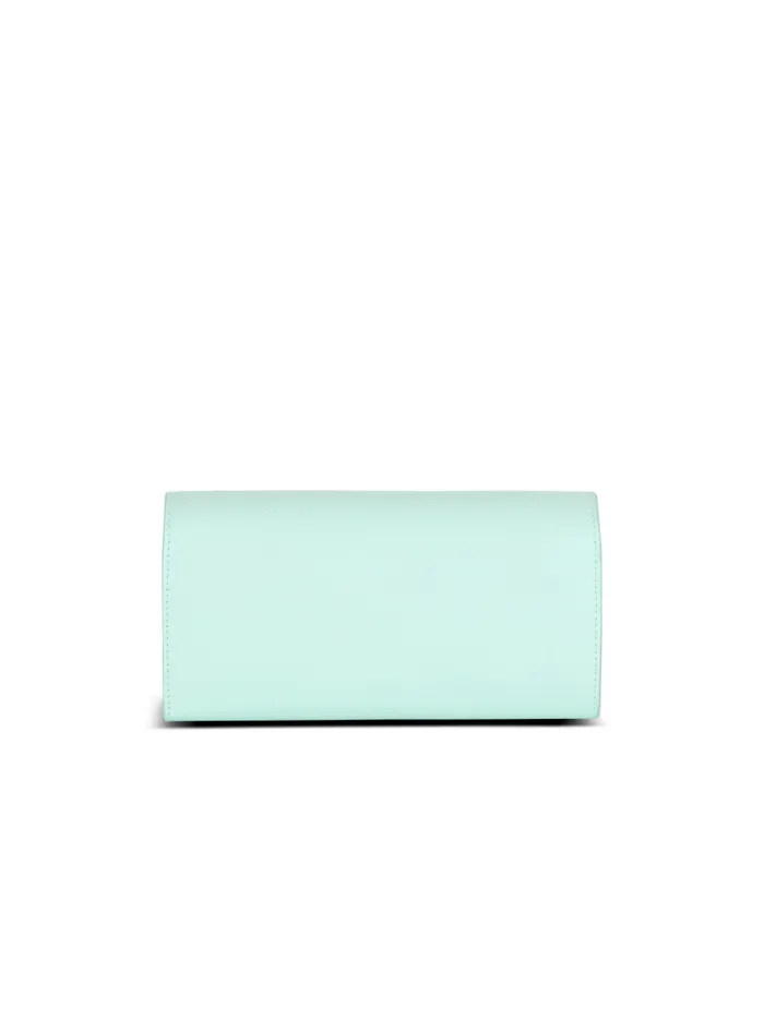 Balmain Small Leather Goods Women Calfskin BBuzz Wallet Blue