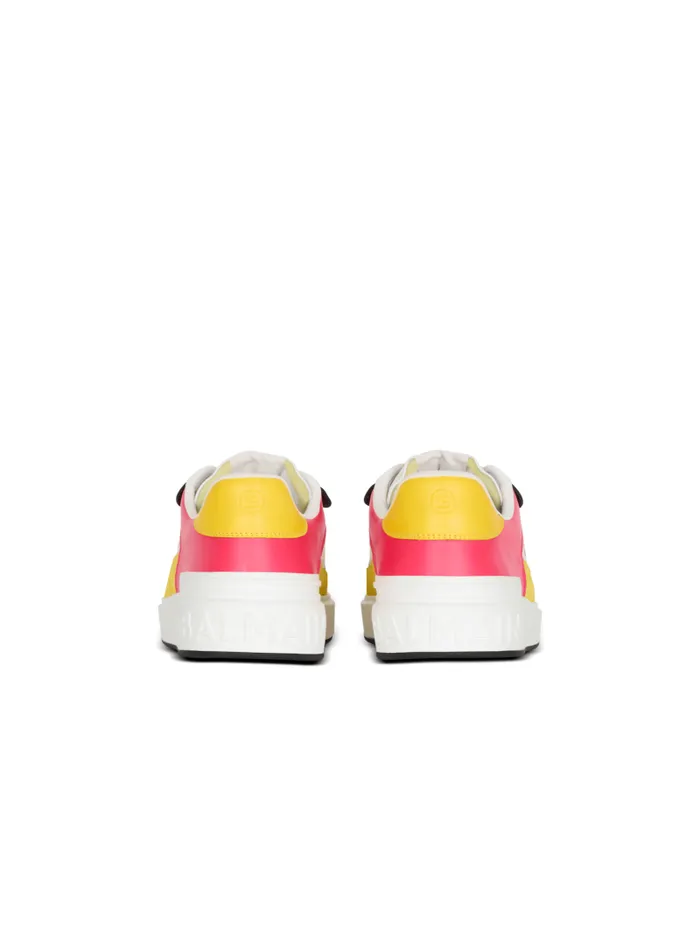 Balmain Sneakers Men BCourt Flip Trainers In Calfskin Multicolor