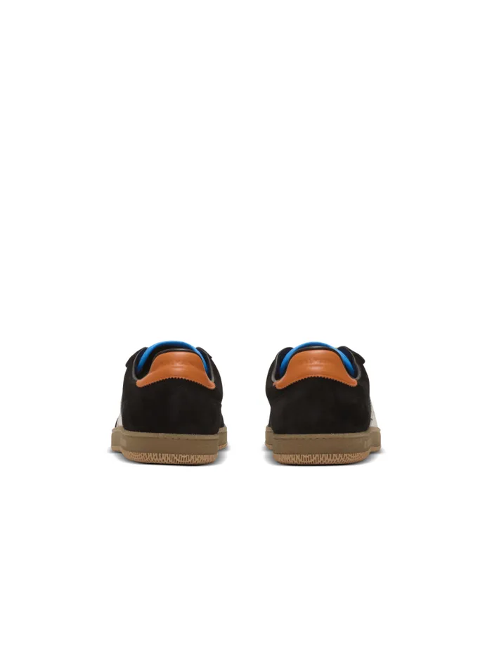 Balmain Swan Men Swan Sneakers In Calfskin And Suede Multicolor