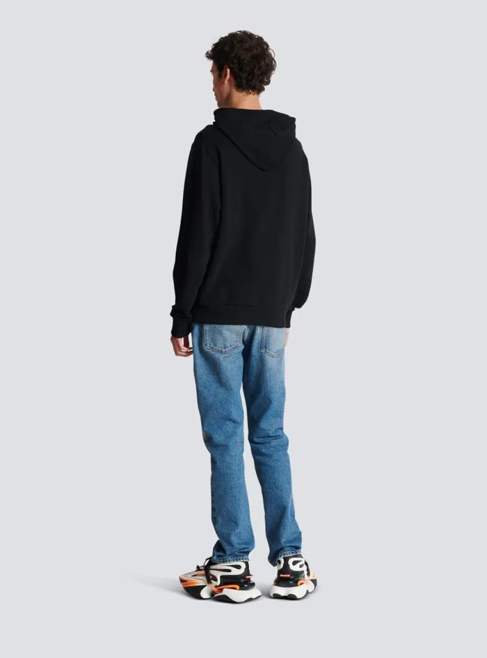 Balmain Sweatshirts Men Paris Hoodie Black