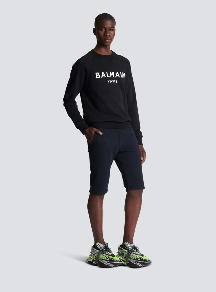 Balmain Sweatshirts Men Paris Sweatshirt Black