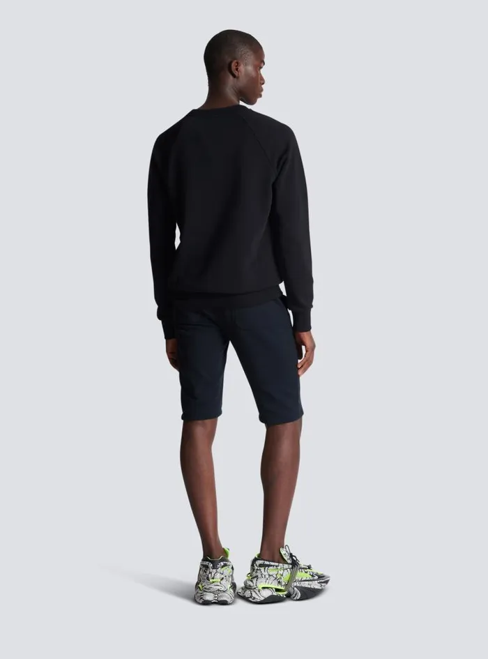 Balmain Sweatshirts Men Paris Sweatshirt Black