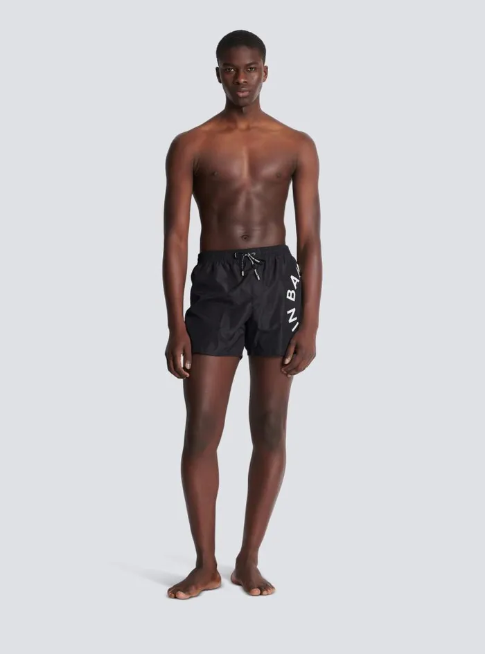 Balmain Swimwear Men Swim Shorts Black