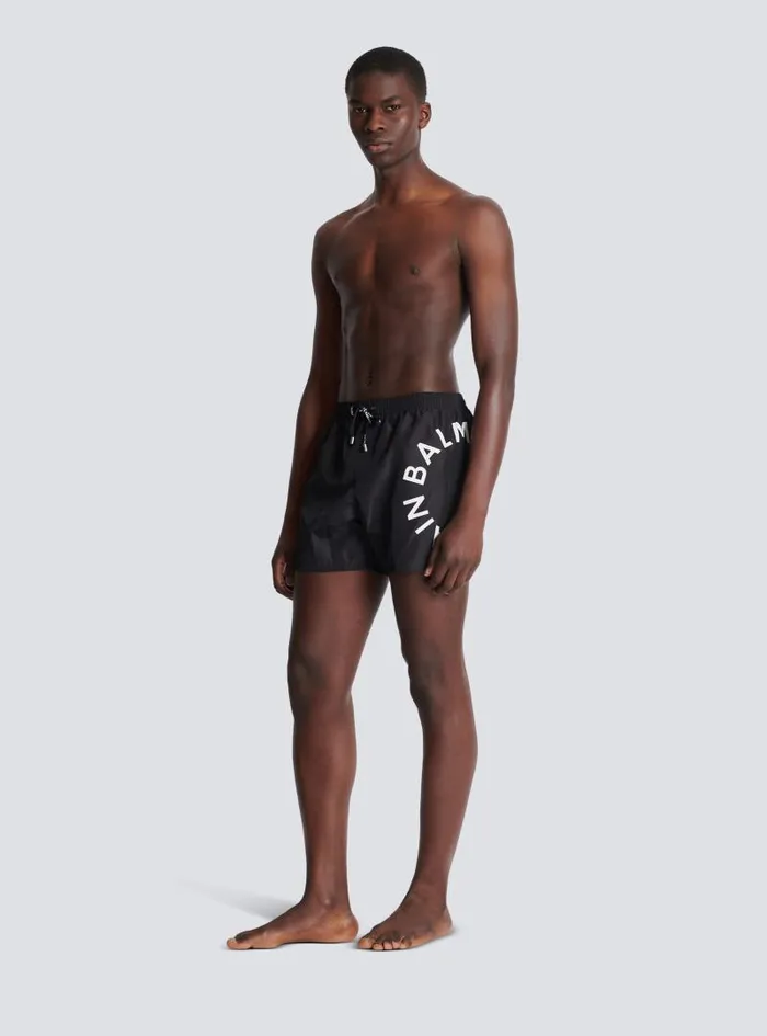 Balmain Swimwear Men Swim Shorts Black