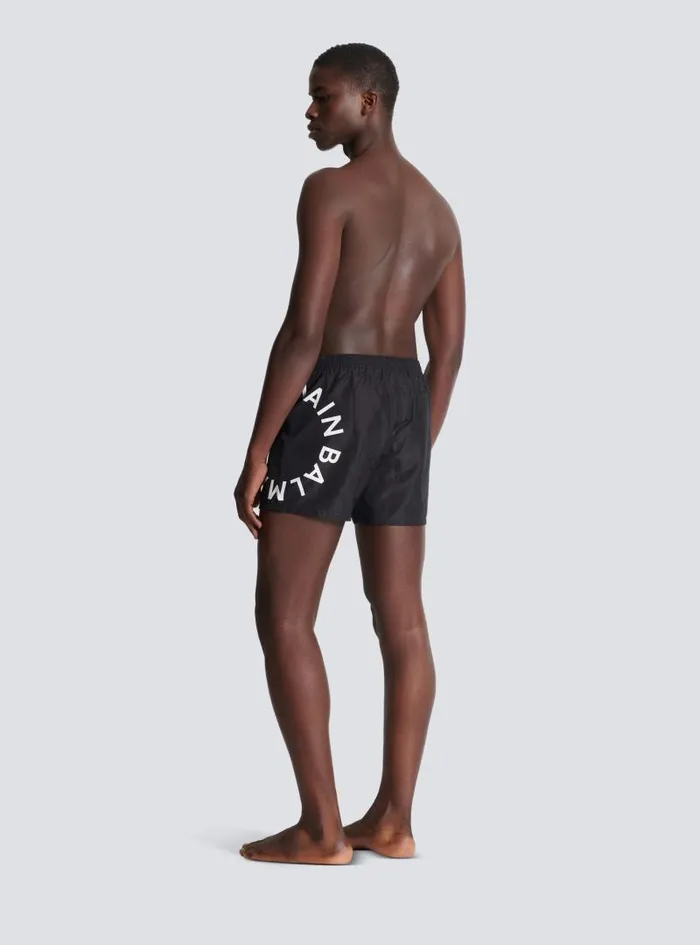 Balmain Swimwear Men Swim Shorts Black