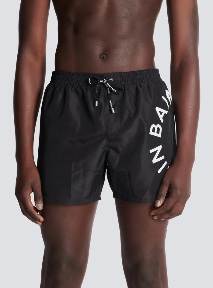 Balmain Swimwear Men Swim Shorts Black