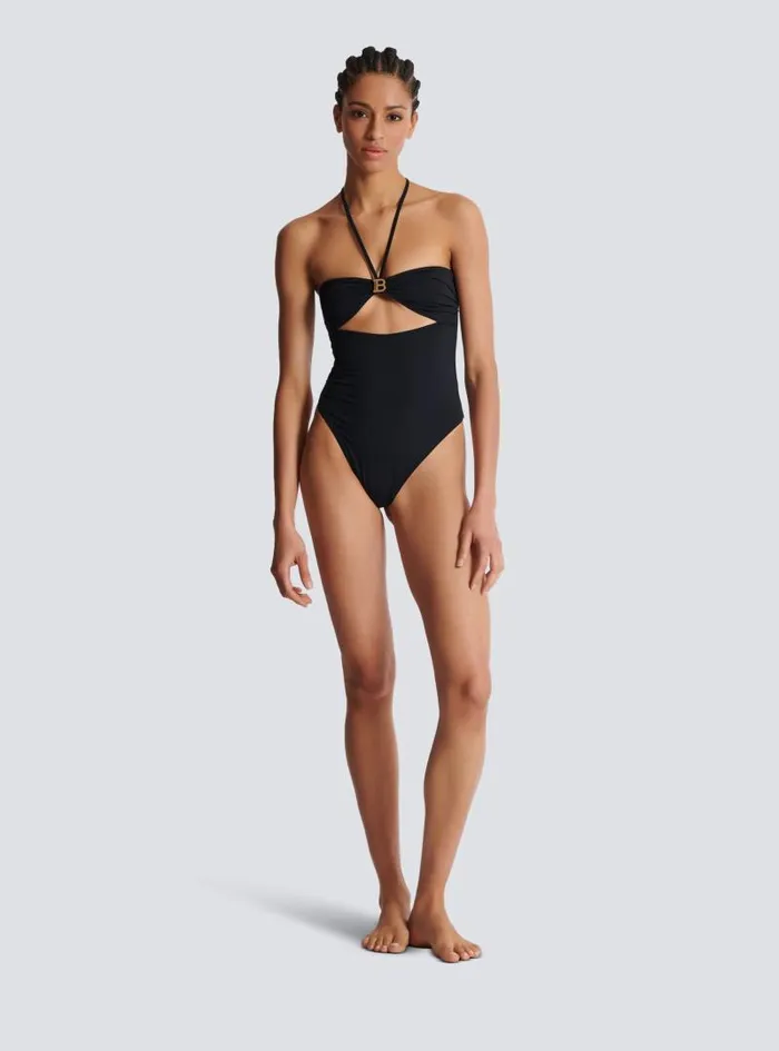 Balmain Swimwear Women Onepiece Swimsuit With Cutout Black