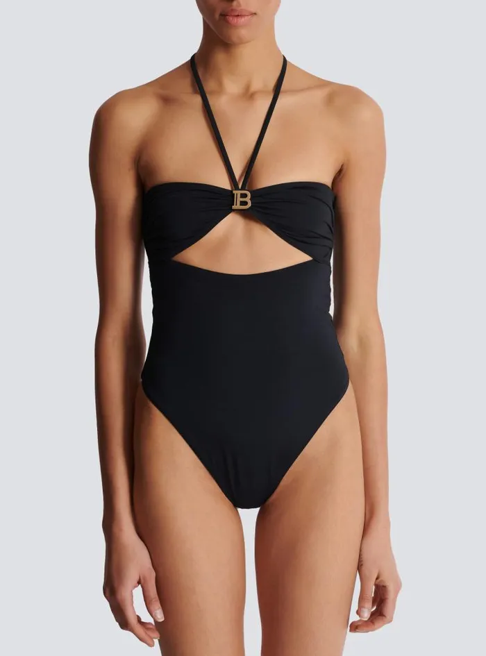Balmain Swimwear Women Onepiece Swimsuit With Cutout Black
