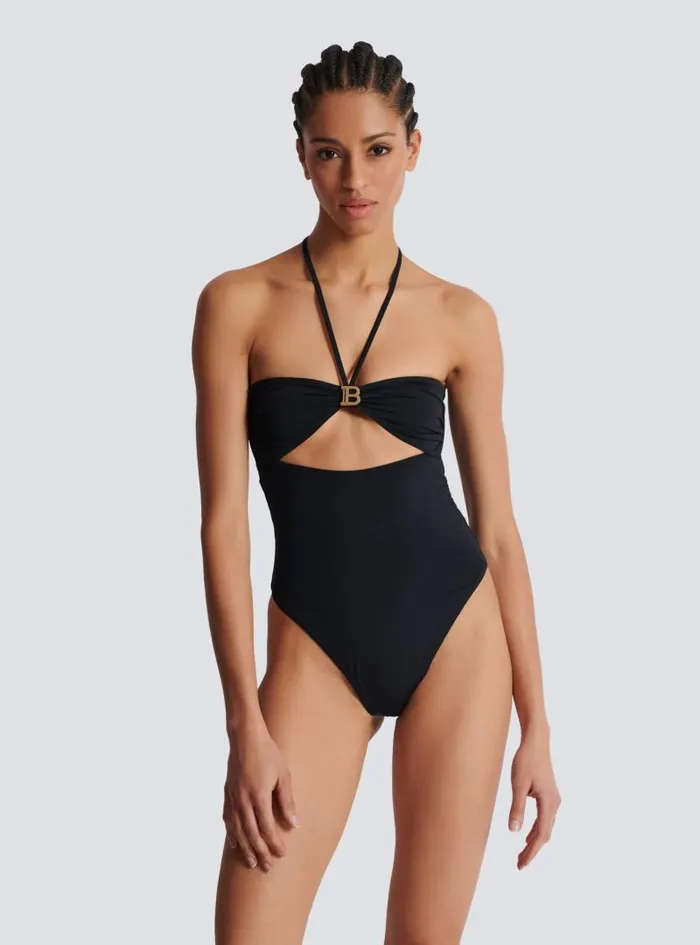 Balmain Swimwear Women Onepiece Swimsuit With Cutout Black