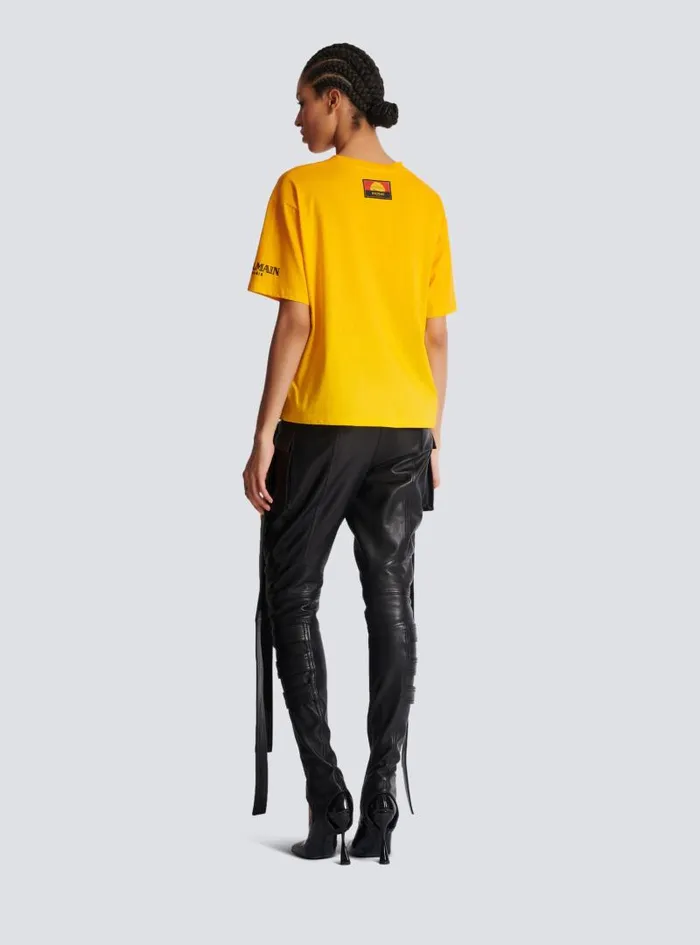 Balmain TShirts Women Disney X The Lion King 8211 Relaxed Tshirt With Nika Mtwana Print Multicolor