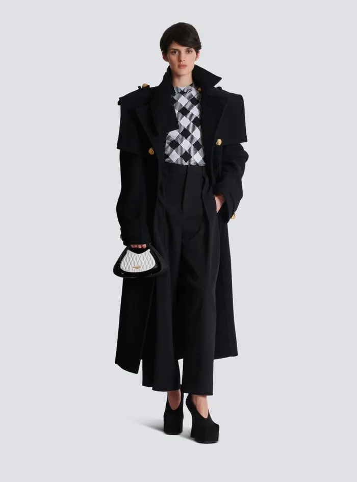 Balmain TShirts Women Gingham Button Tshirt Black